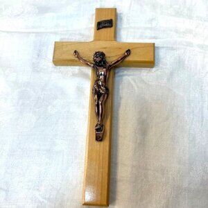 Vintage Crucifix/Cross Wood & Metal